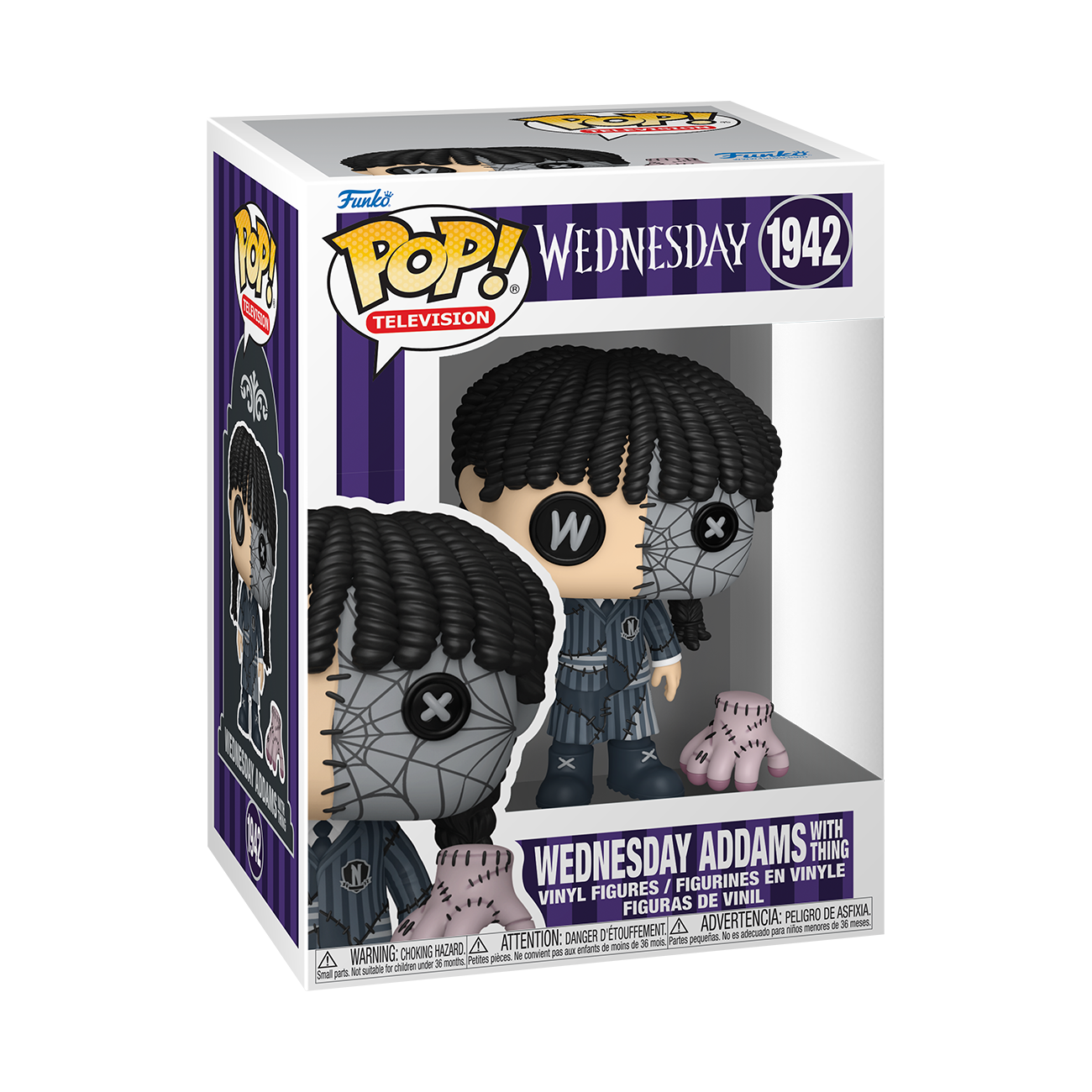 Pop! Vinyl | Wednesday Addams (Patchwork) with Thing | Wednesday TV Show
