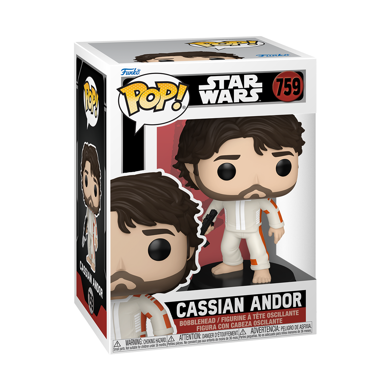POP! Star Wars: Cassian Andor with Blaster - Star Wars
