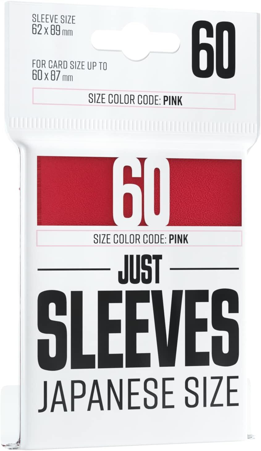 Just Sleeves | Japanese Size Red | 60 Sleeves
