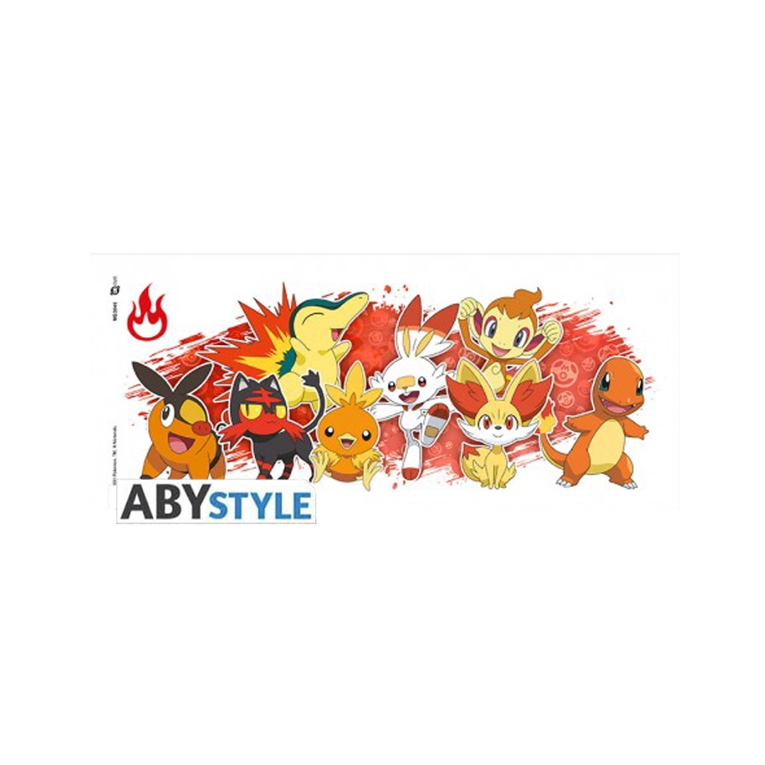 Abysse | Pokémon Mug (320ml) Stil: Fire Starters White