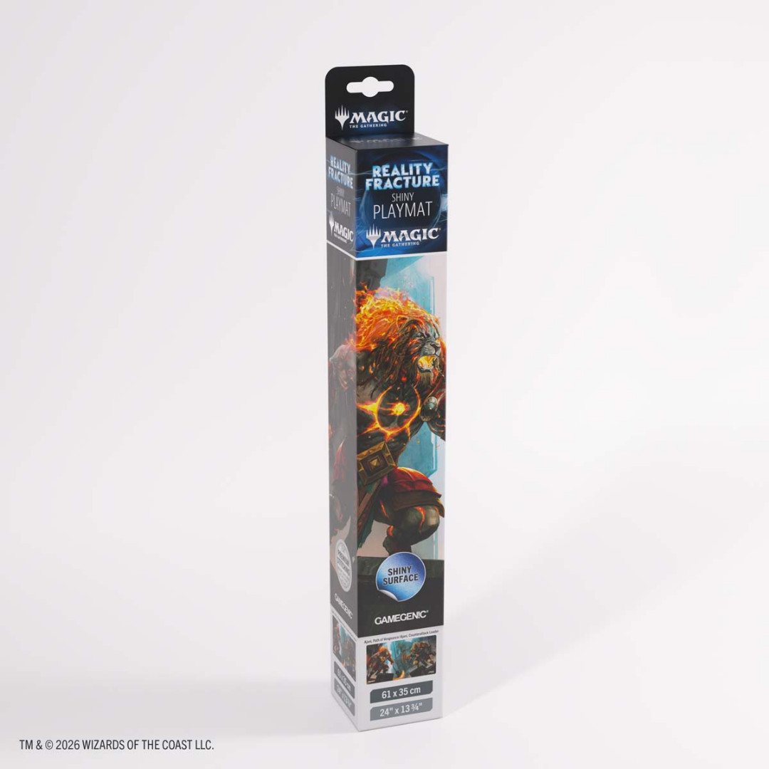 Gamegenic | MTG: Reality Fracture - Ajani, Path of Vengeance/Ajani, Counter Attack Leader | Shiny Playmat