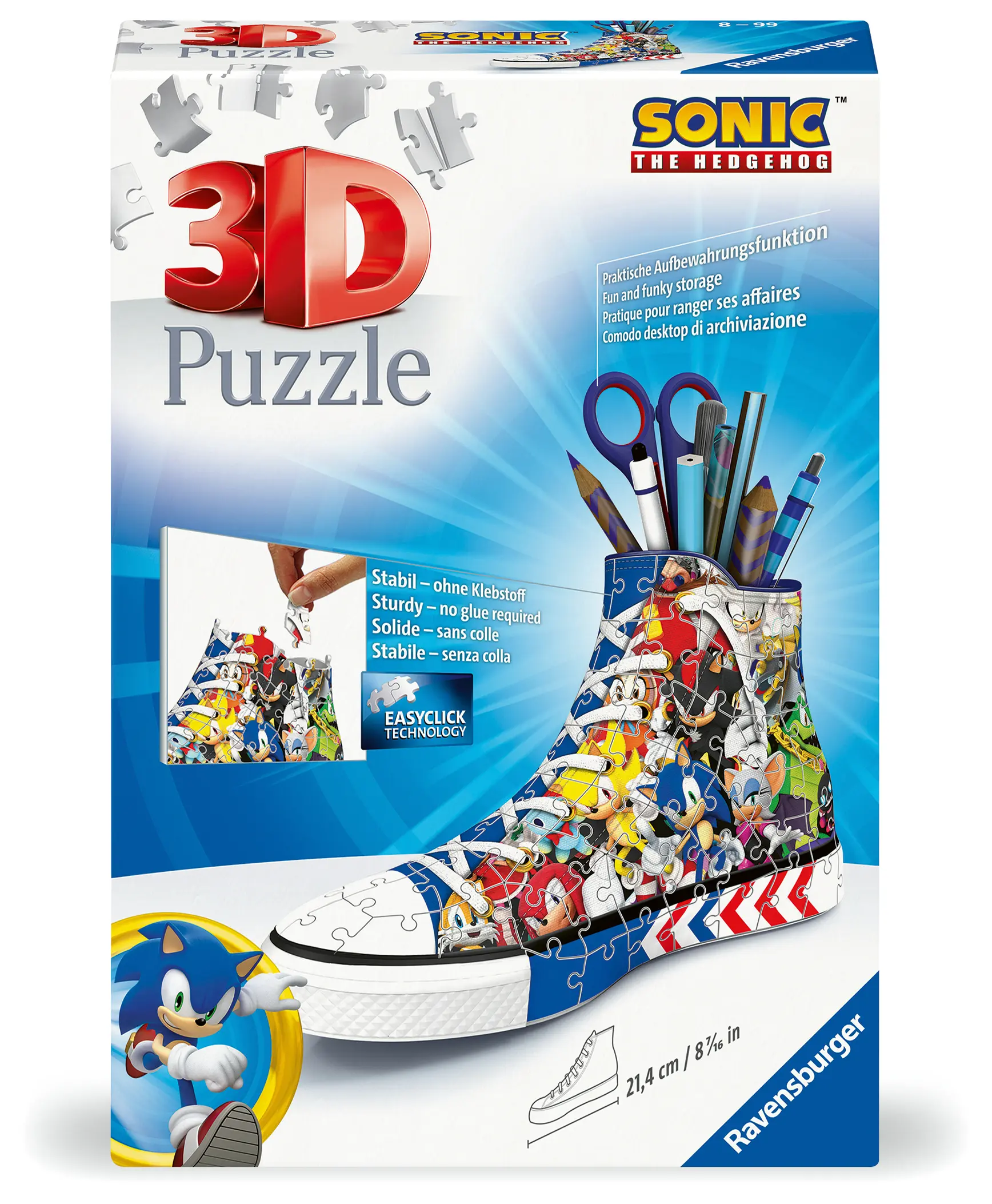 Ravensbuger | Sonic the Hedgehog | 3D Puzzle Sneaker