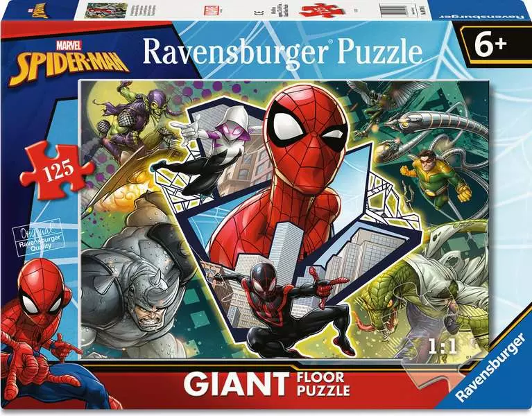 Ravensburger | Der Superheld Spiderman | 125 Teile Bodenpuzzle