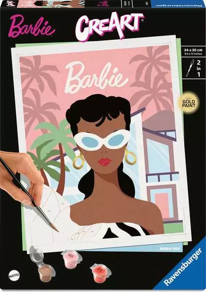 Ravensburger | Barbie 1959 | CreArt Malen nach Zahlen Erwachsene
