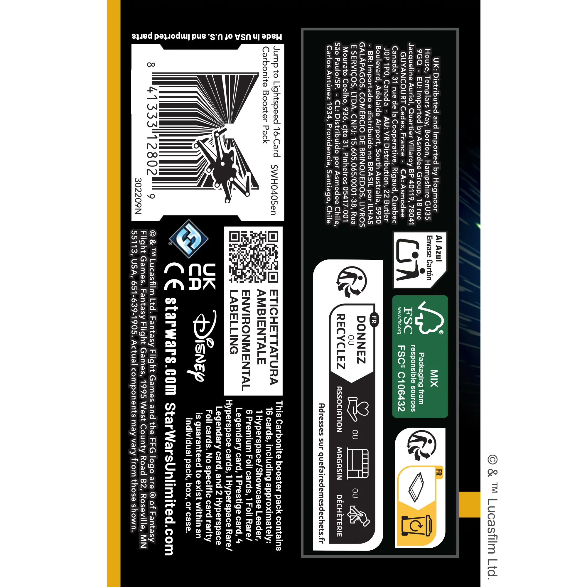 Star Wars Unlimited: Jump to Lightspeed - Carbonite Edition Display (EN)