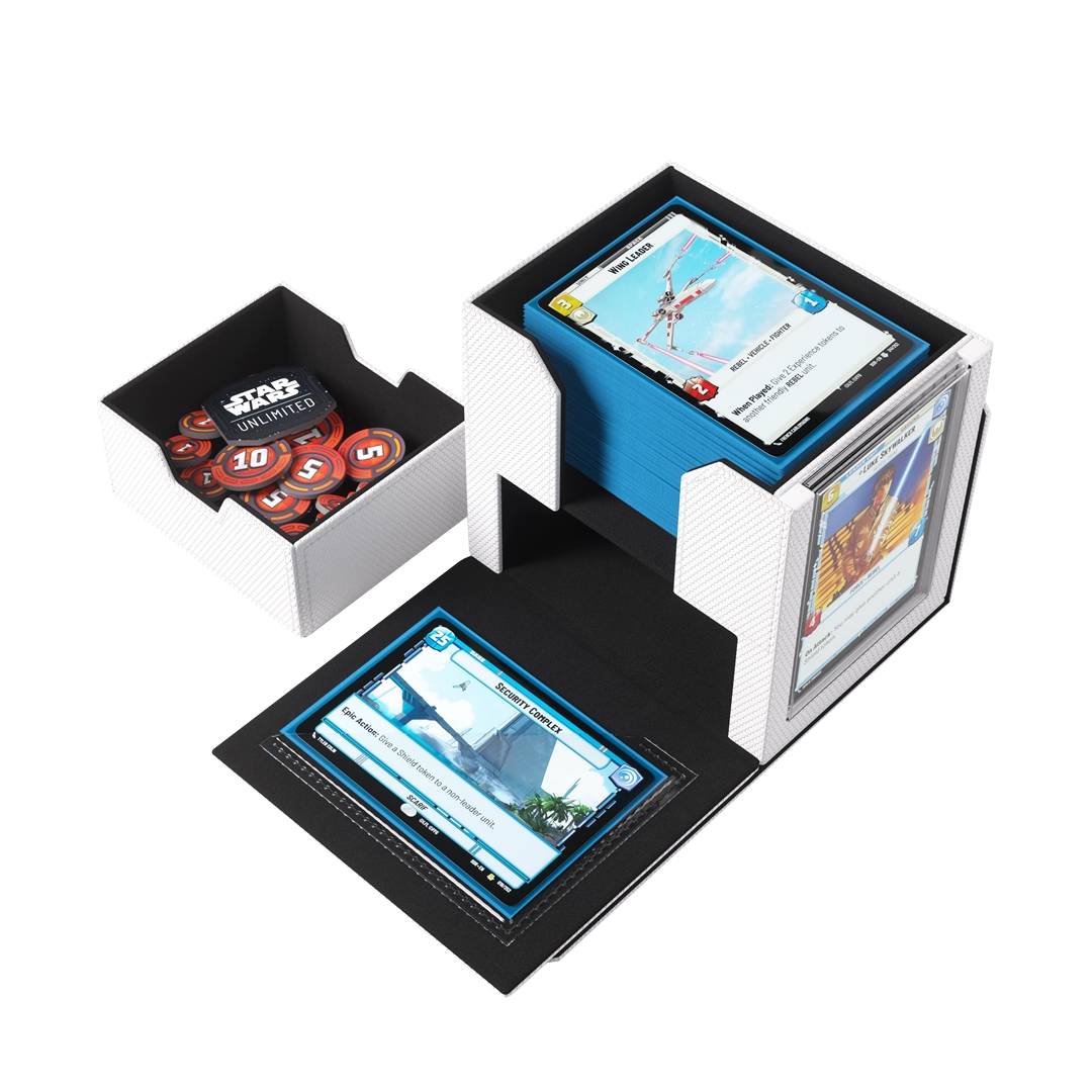 Gamegenic - Star Wars Unlimited Deck Pod Stil: Weiß/Schwarz