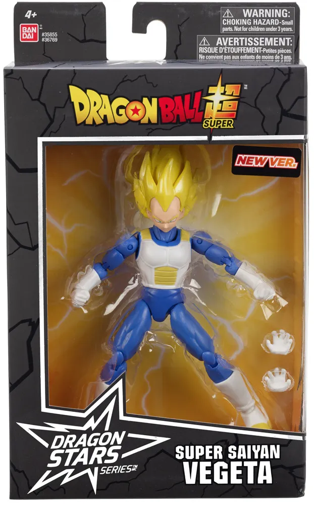 Bandai Toys | Dragon Stars Vegeta Actionfigur Assortment 1 (3 Stk) (17cm) | Dragon Ball