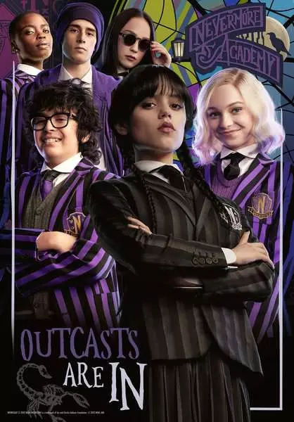 Ravensburger | Wednesday Outcasts Are In | 300 Teile Puzzle