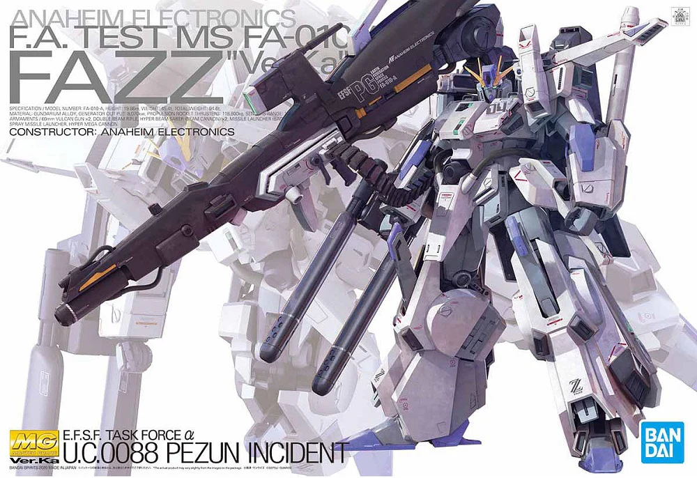Bandai | MG Fazz Ver.Ka | Mobile Suit Gundam Sentinel (1/100)