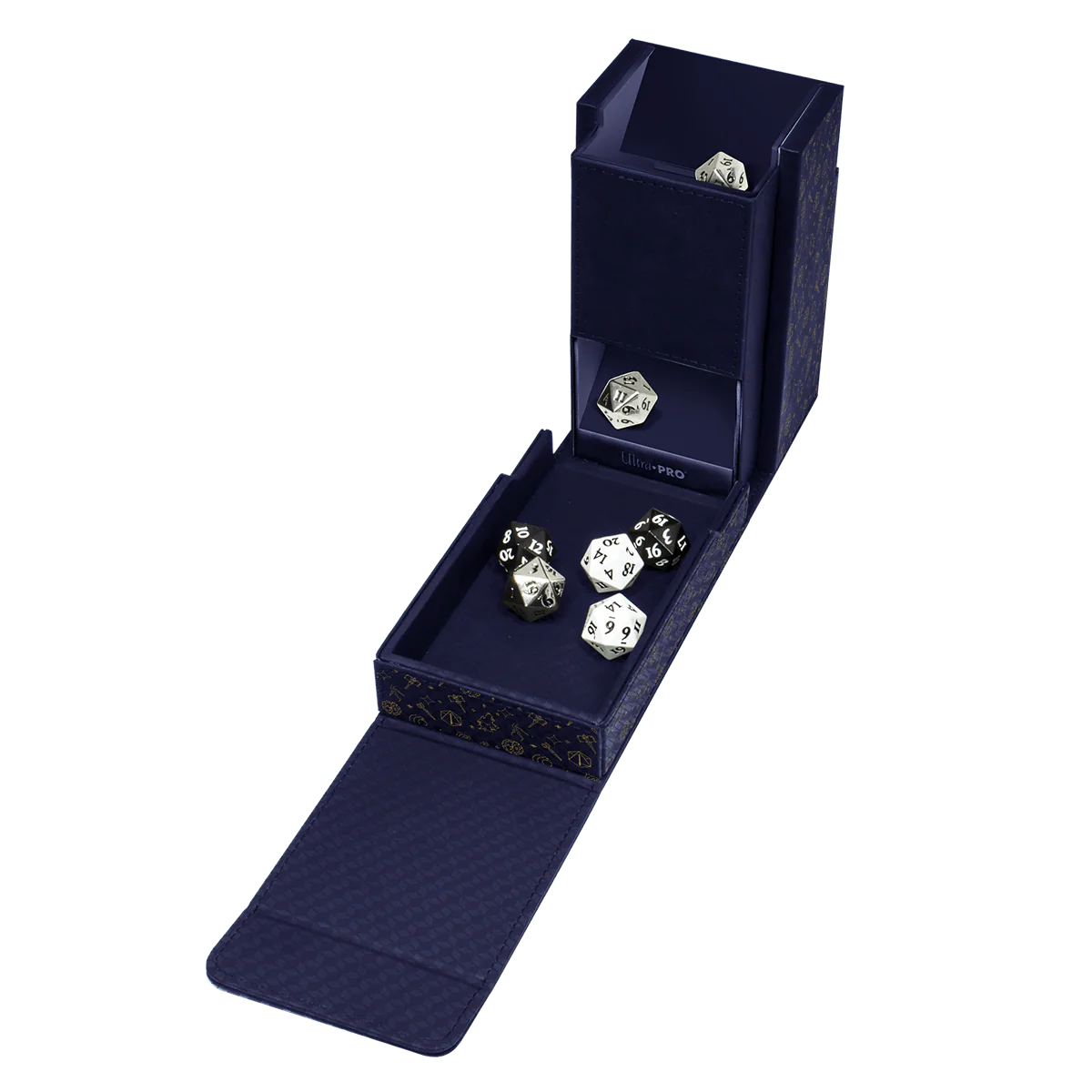 Ultra Pro: Printed Leatherette Dice Tower featuring - Bells Hells Pattern from Critical Role