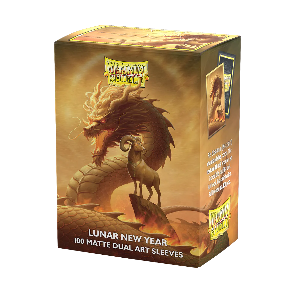 Dragon Shield | Fire Goat 2027 Matte Dual Art Sleeves | Standard Size