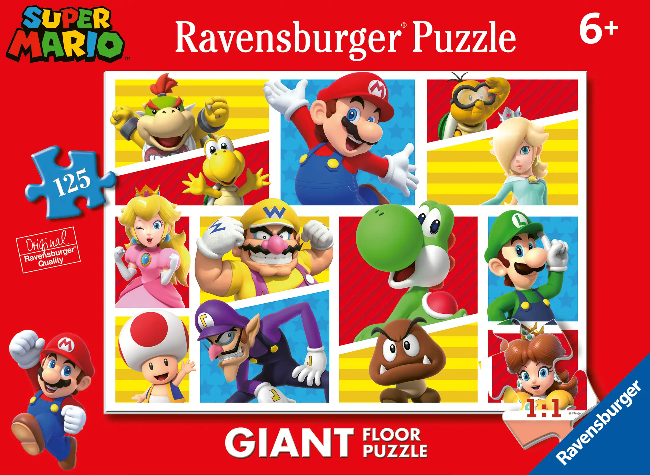 Ravensburger | Super Mario Freunde & Feinde | Riesen-Bodenpuzzle
