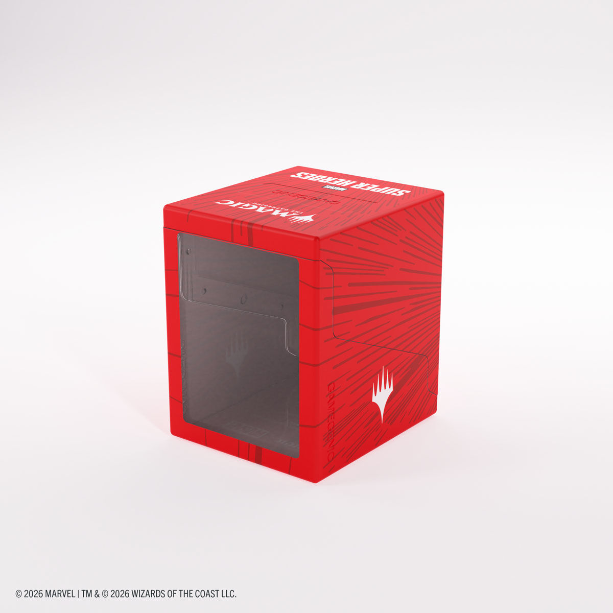 Gamegenic | Marvel Super Heroes - Comic Burst Red | Deckbox Bastion 100+ XL