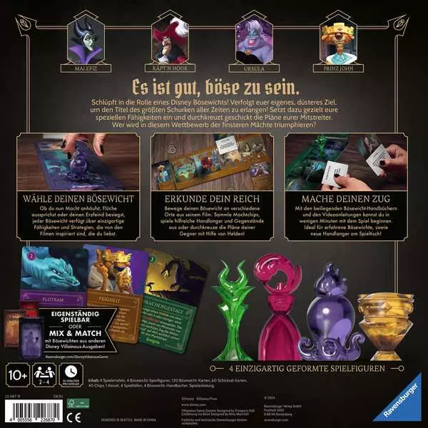 Ravensburger | Disney Villainous Einführung ins Böse | Gesellschaftsspiel & Brettspiel