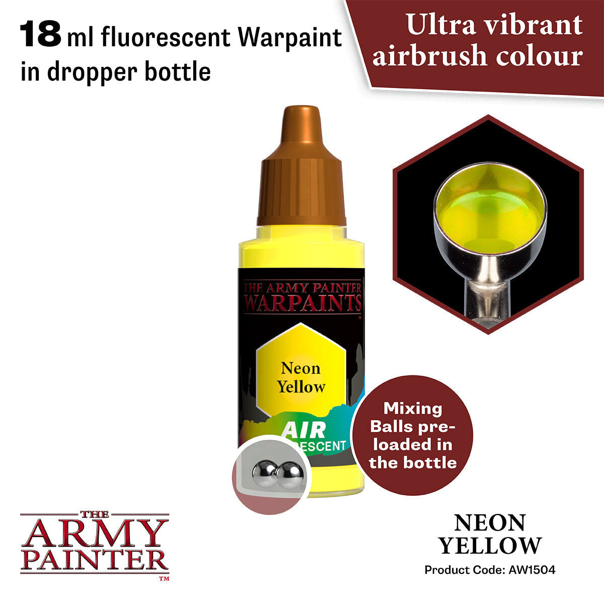 The Army Painter - Neon Yellow - Warpaints Air Fluorescent