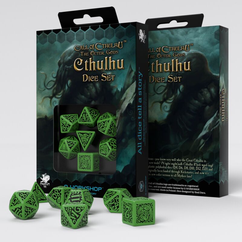 Q Workshop | The Outer Gods | Call Of Cthulhu Dice Set