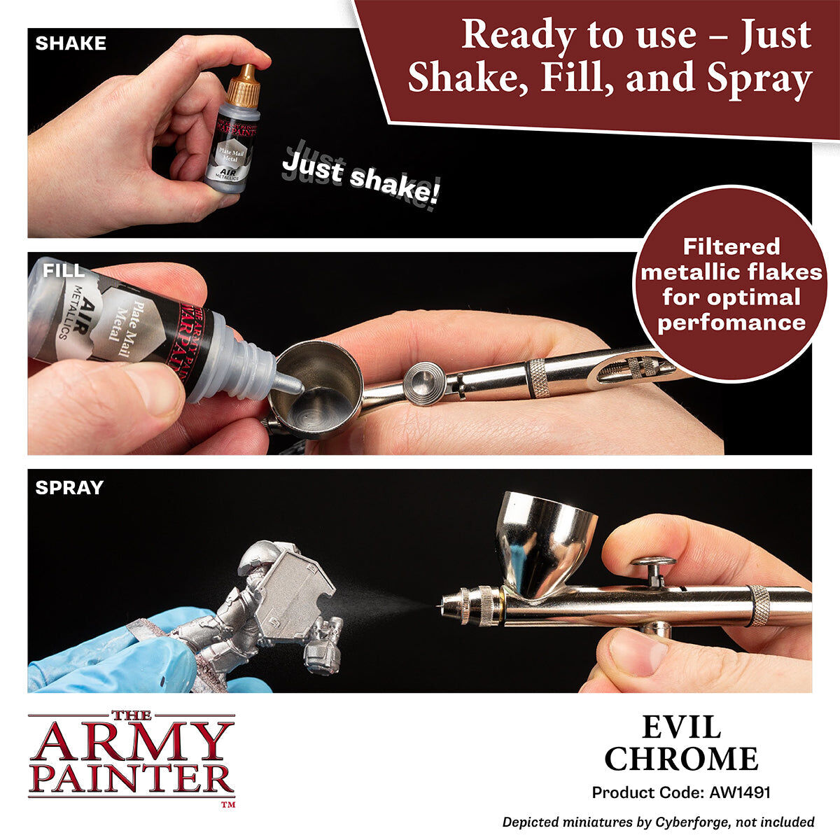 The Army Painter - Evil Chrome - Warpaints Air Metallics