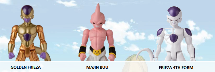 Bandai Toys | Limit Breaker Actionfigur Bösewichte Assortment 1 (3 Stk) (30cm) | Dragon Ball
