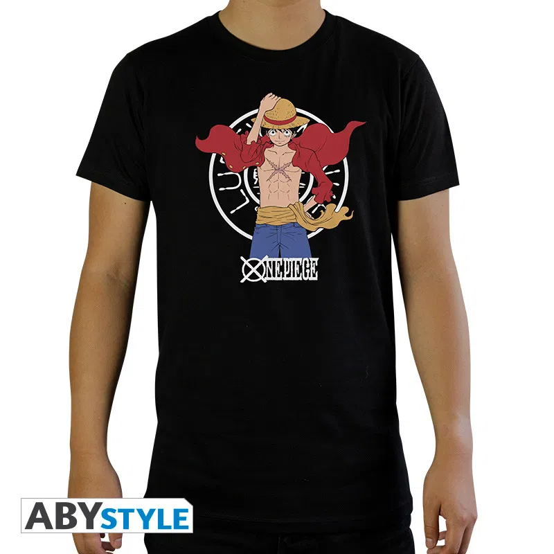 Abysse: One Piece - Basic T-Shirt Herren (XXL) - Luffy New World