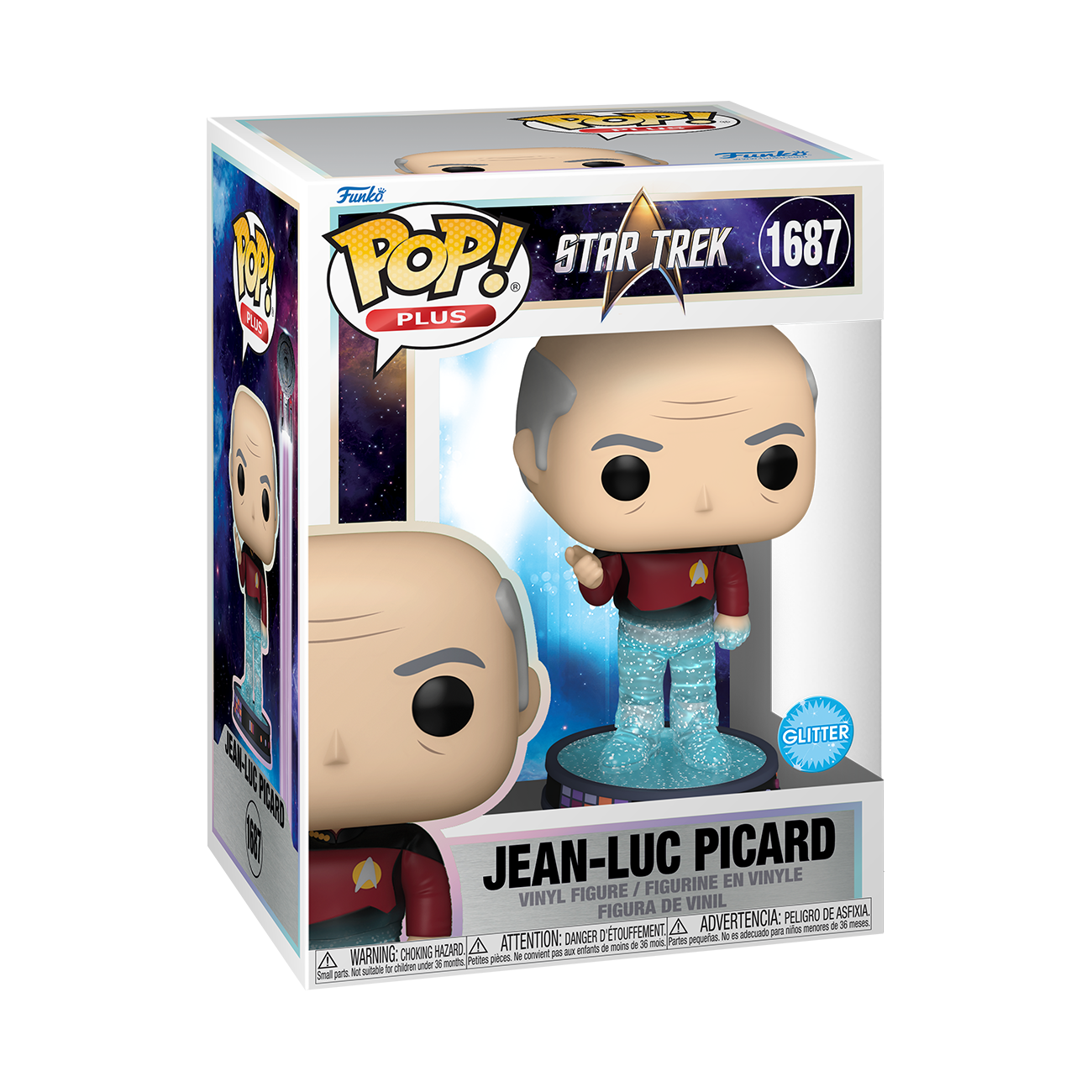 POP Plus: Jean-Luc Picard (Transporter) (Glitter) - Star Trek