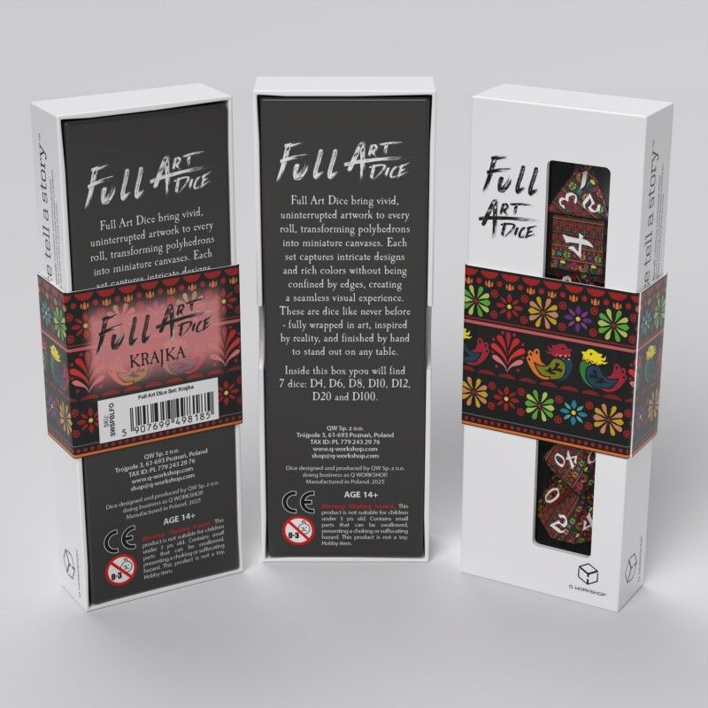 Q Workshop | Krajka | Full Art Dice Set™
