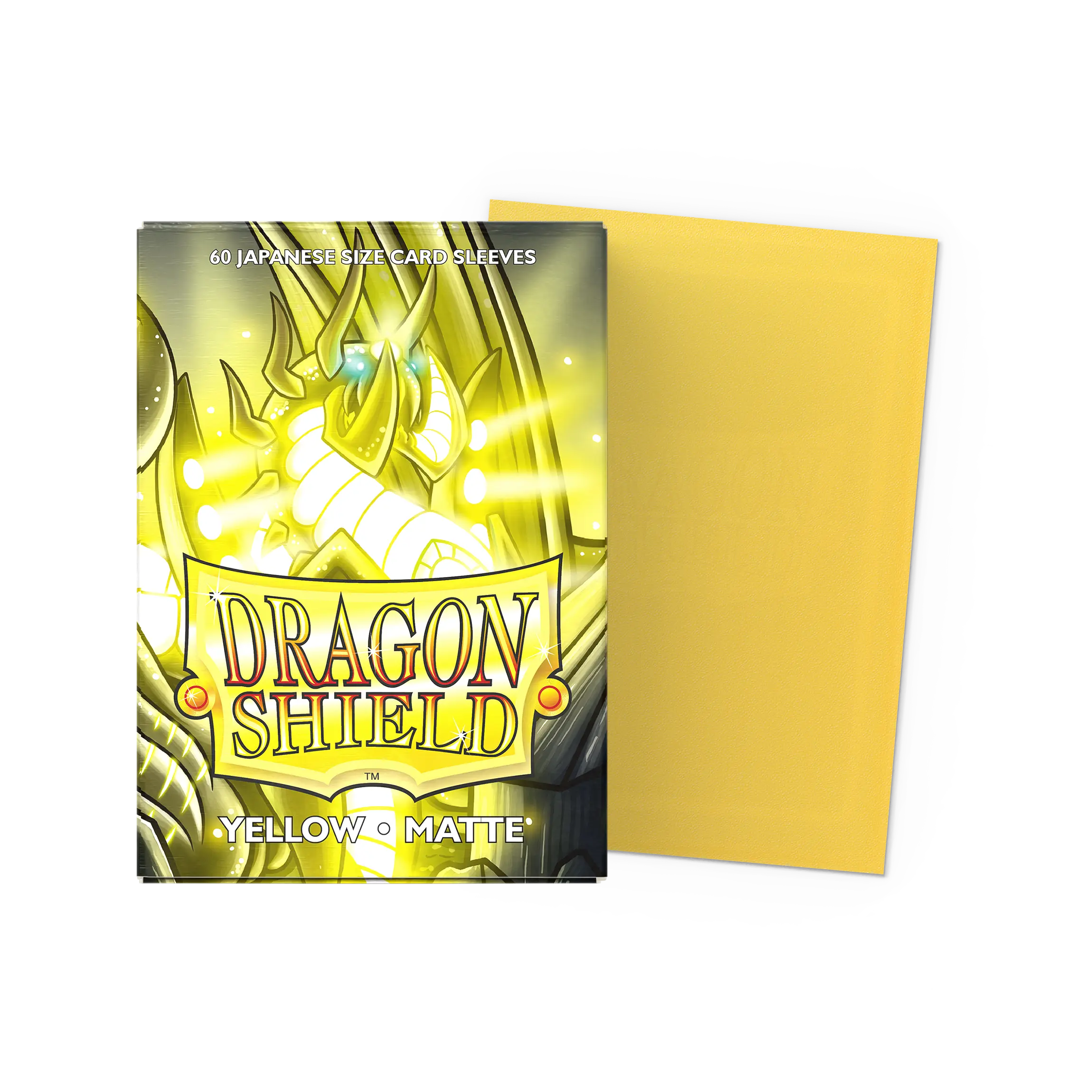 Dragon Shield: Yellow - Matte Sleeves - Japanese Size