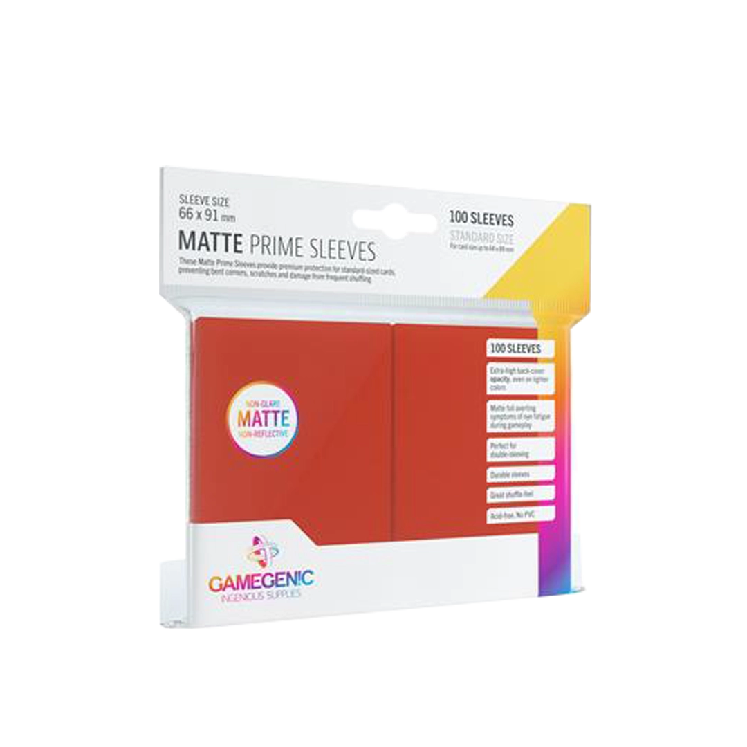 Gamegenic - Matte Prime Sleeves - Rot (100 Stück)
