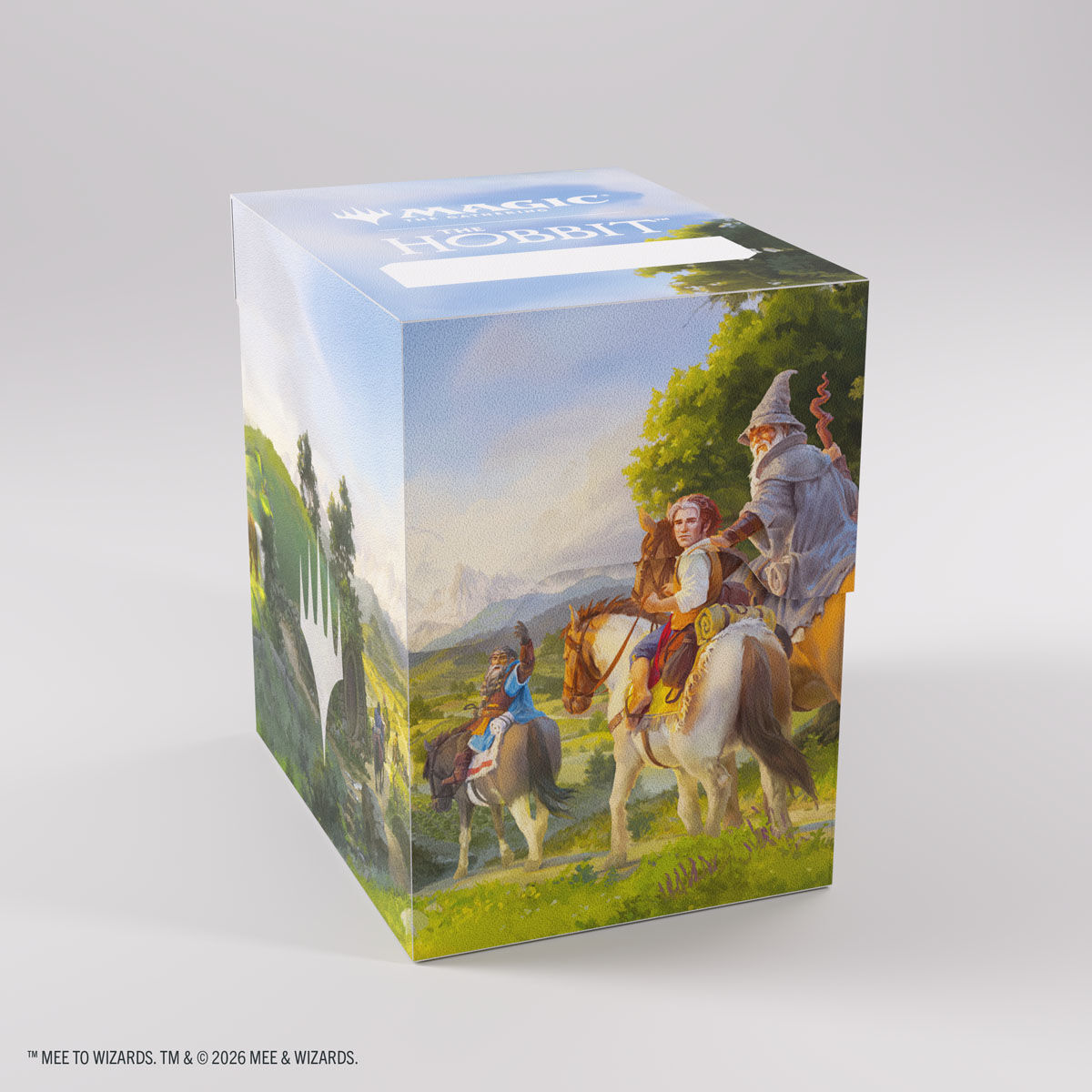 Gamegenic | MTG: The Hobbit - Leaving Hobbiton / Troop of Ponies | Soft Crate 80+ Deckbox