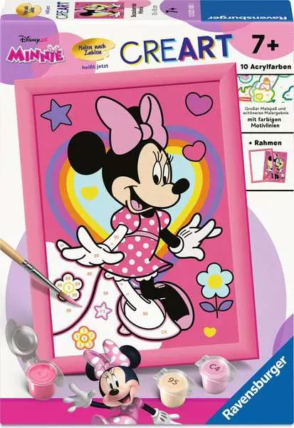 Ravensburger | Disney Bezaubernde Minnie | Mahlen nach Zahlen CreArt