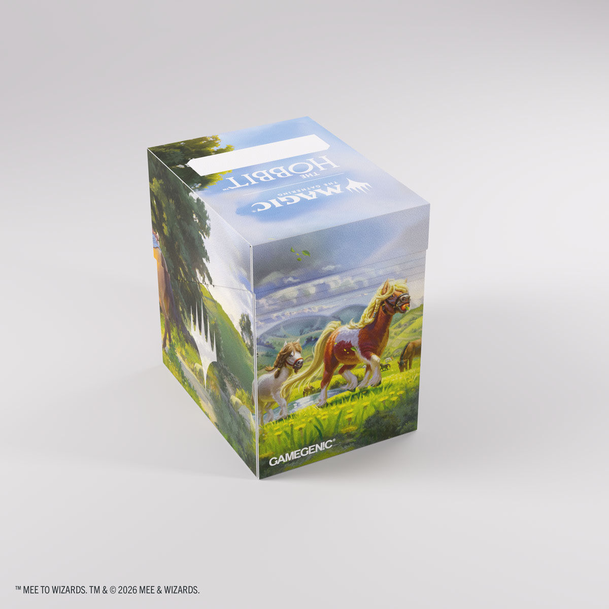 Gamegenic | MTG: The Hobbit - Leaving Hobbiton / Troop of Ponies | Soft Crate 80+ Deckbox