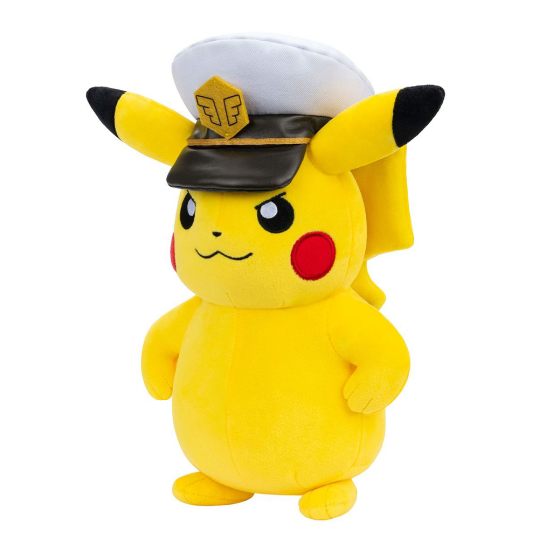 Jazwares | Captain Pikachu (20cm) | Plush Toy