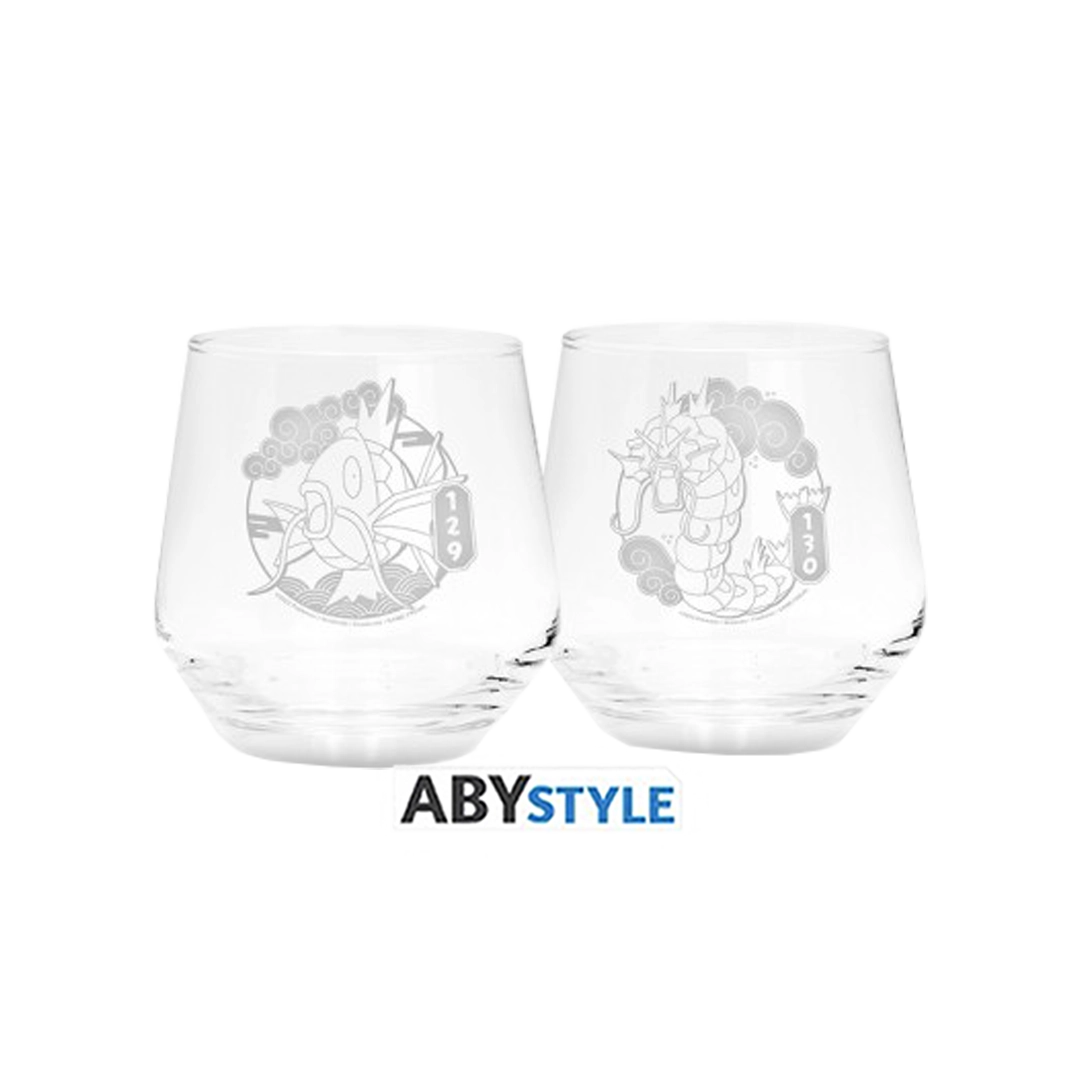 Abysse: Pokémon Magikarp & Gyarados - 2 Glass Set