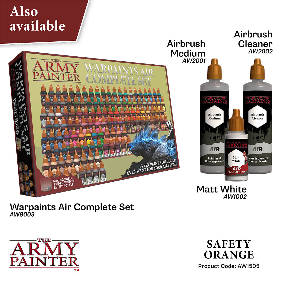 The Army Painter - Safety Orange - Warpaints Air Fluorescent