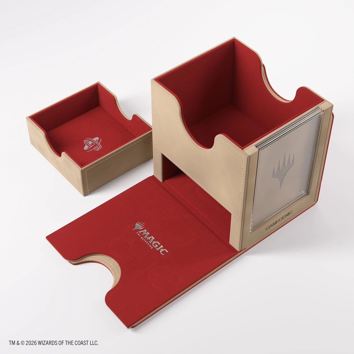 Gamegenic | Secrets of Strixhaven - Lorehold - Beige/Rot | Deckbox Sidekick Pro 100+ XL