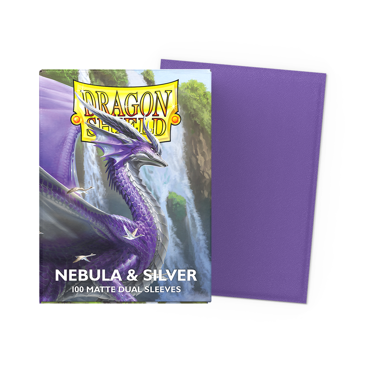 Dragon Shield: Nebula & Silver - Matte Dual Sleeves Standard Size