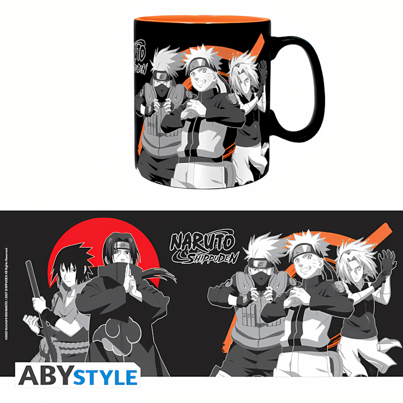 Abysse | Naruto Shippuden | Mug (460ml) (Black & White)
