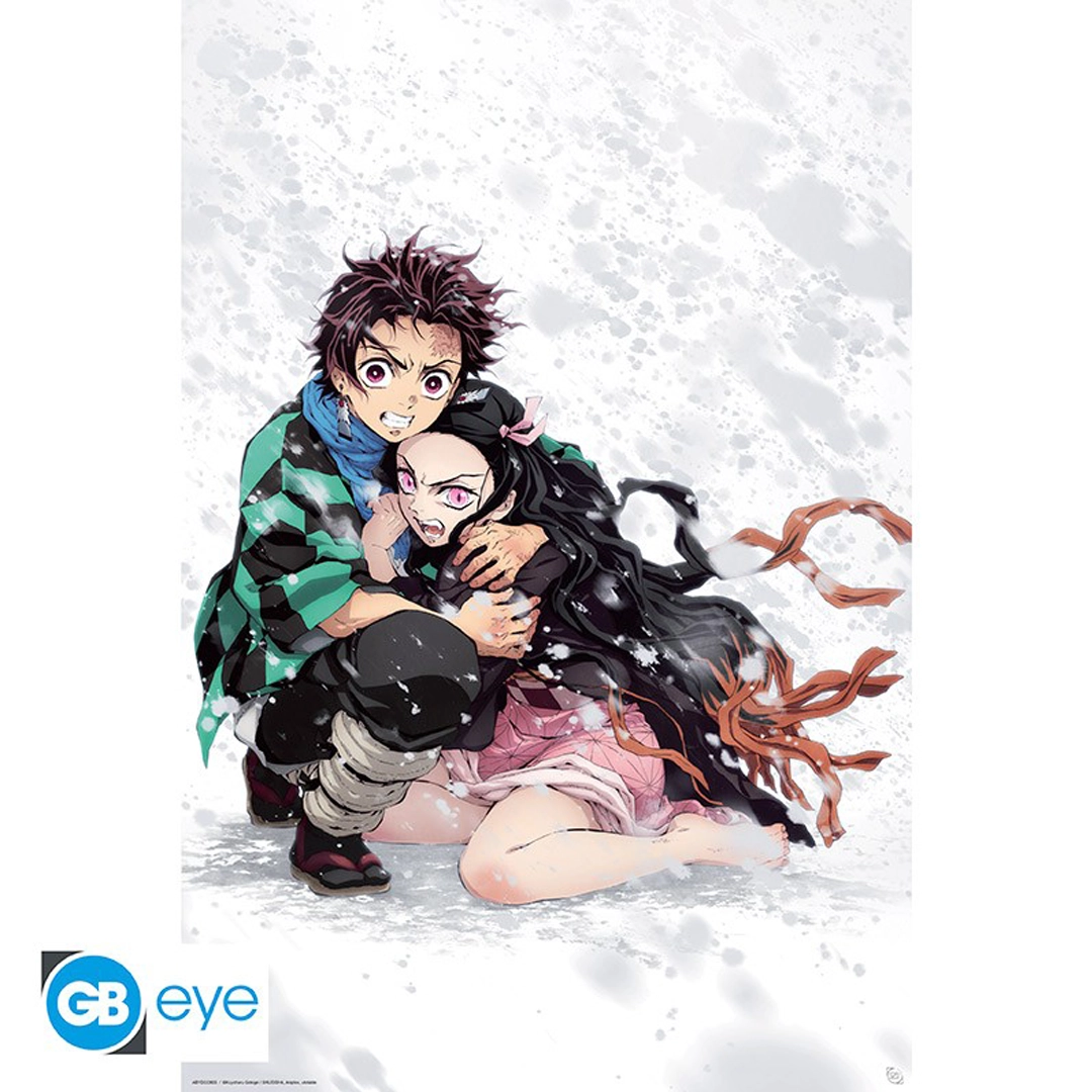 Abysse: Demon Slayer - Maxi Poster (91,5 x 61cm) - Tanjiro & Nezuko Snow