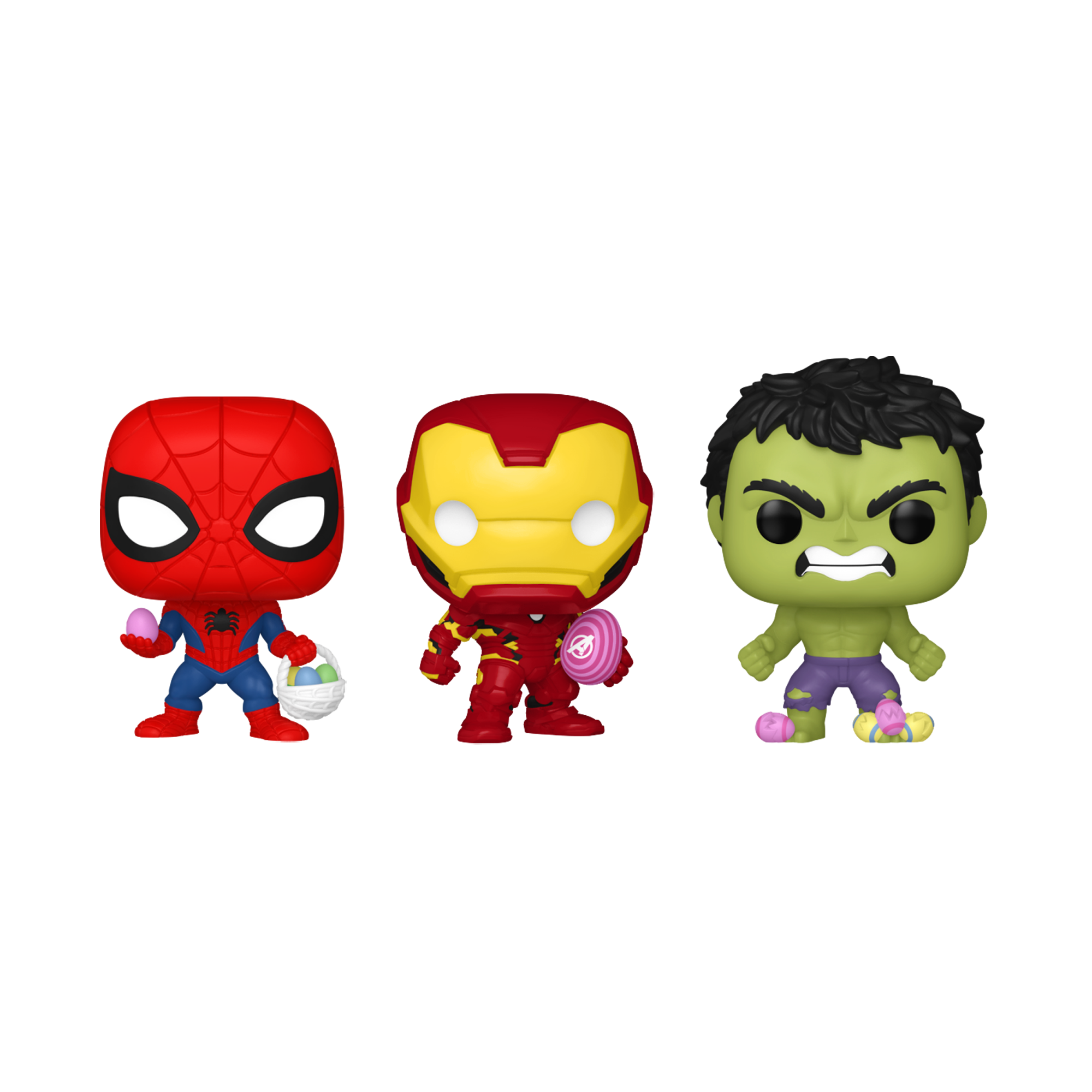 Pocket POP: Easter Hulk, Spider-Man, Iron Man 3-Pack - Marvel