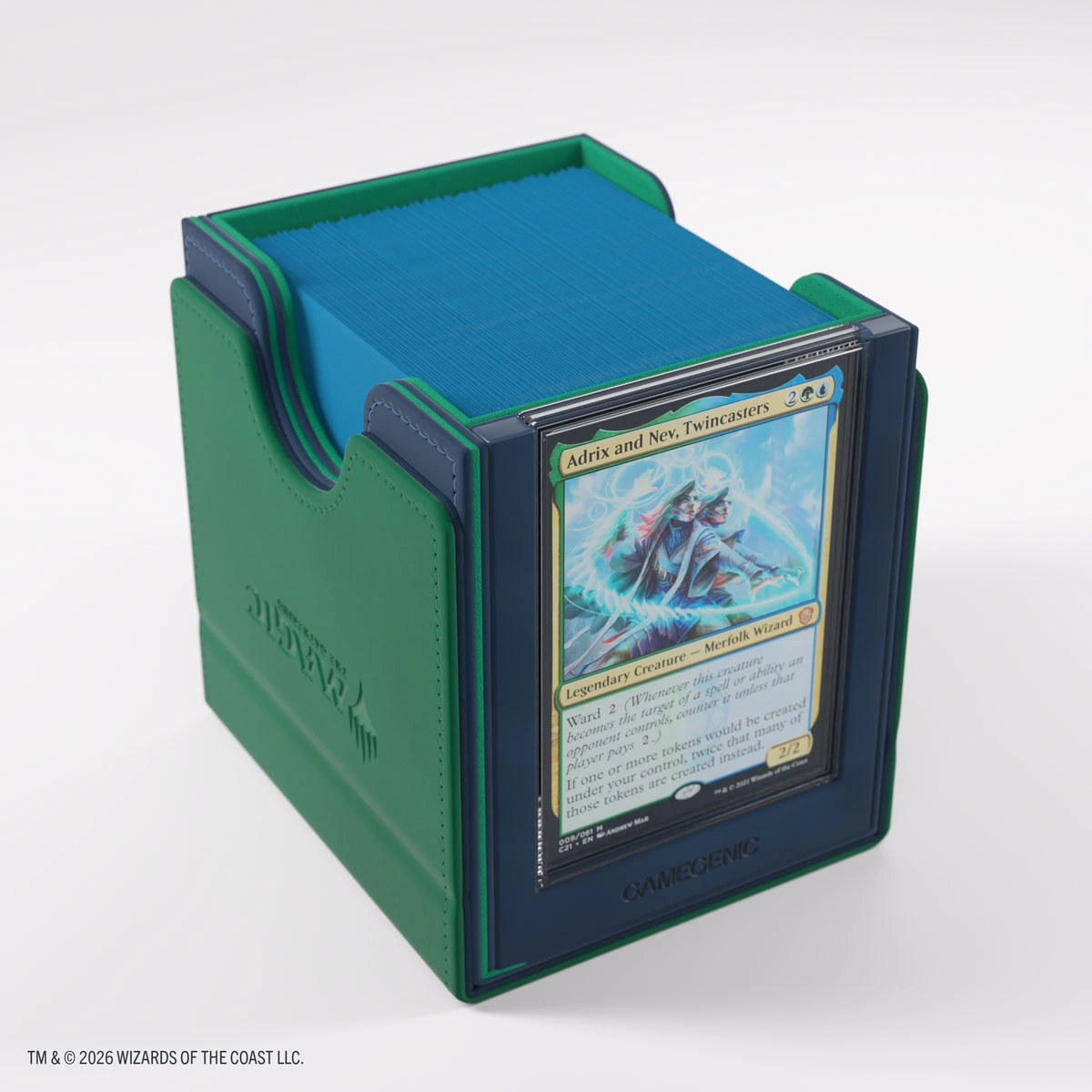 Gamegenic | Secrets of Strixhaven - Blau/Grün | Deckbox Sidekick Plus100+ XL