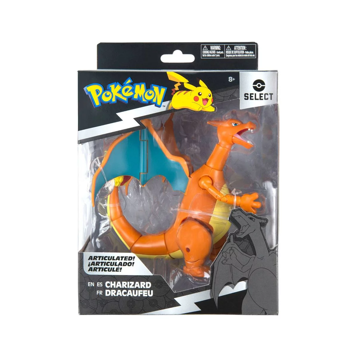 Jazwares: Pokémon Charizard - Select Figur 15cm