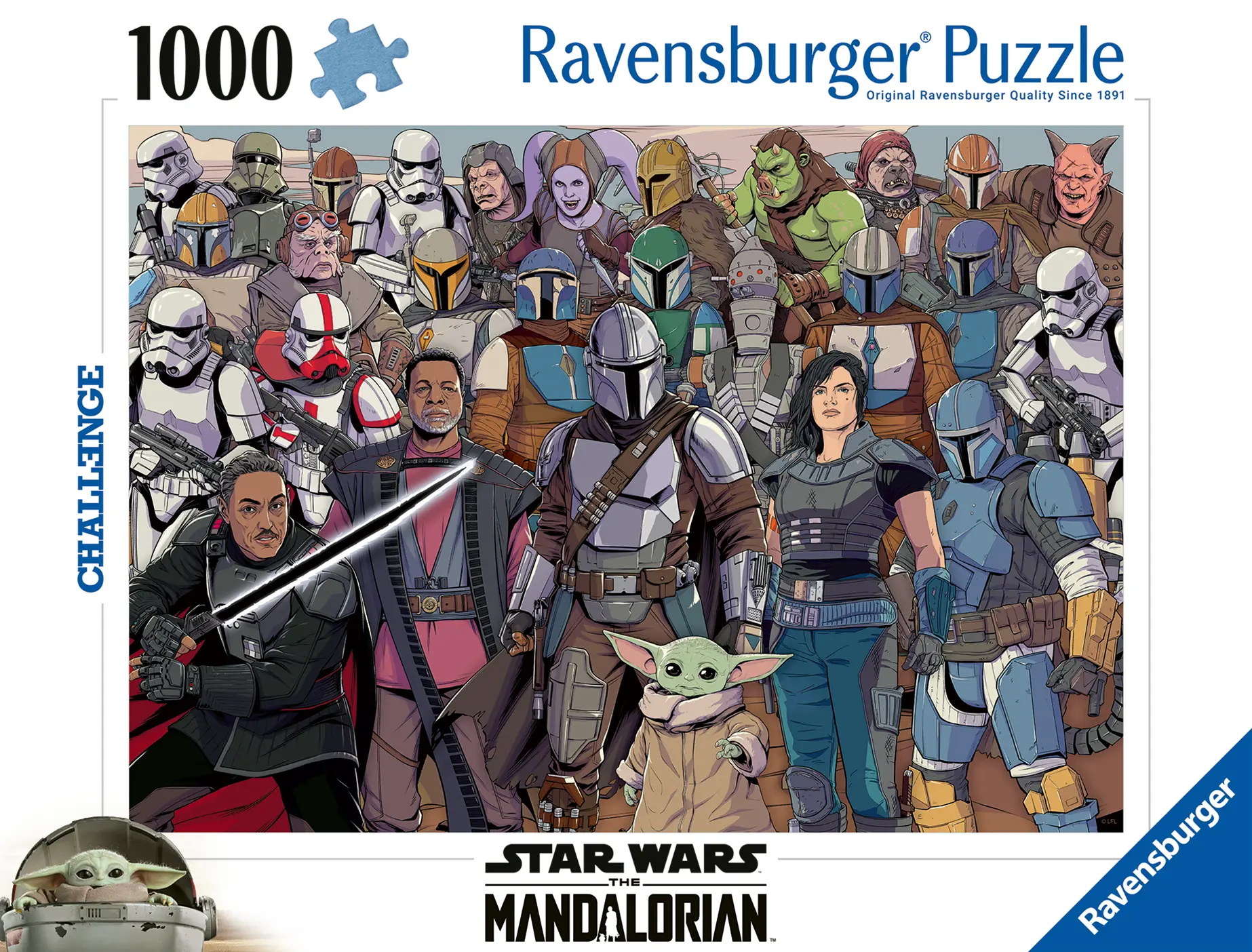 Ravensburger | Star Wars Challenge Baby Yoda | 1000 Teile Puzzle Challenge
