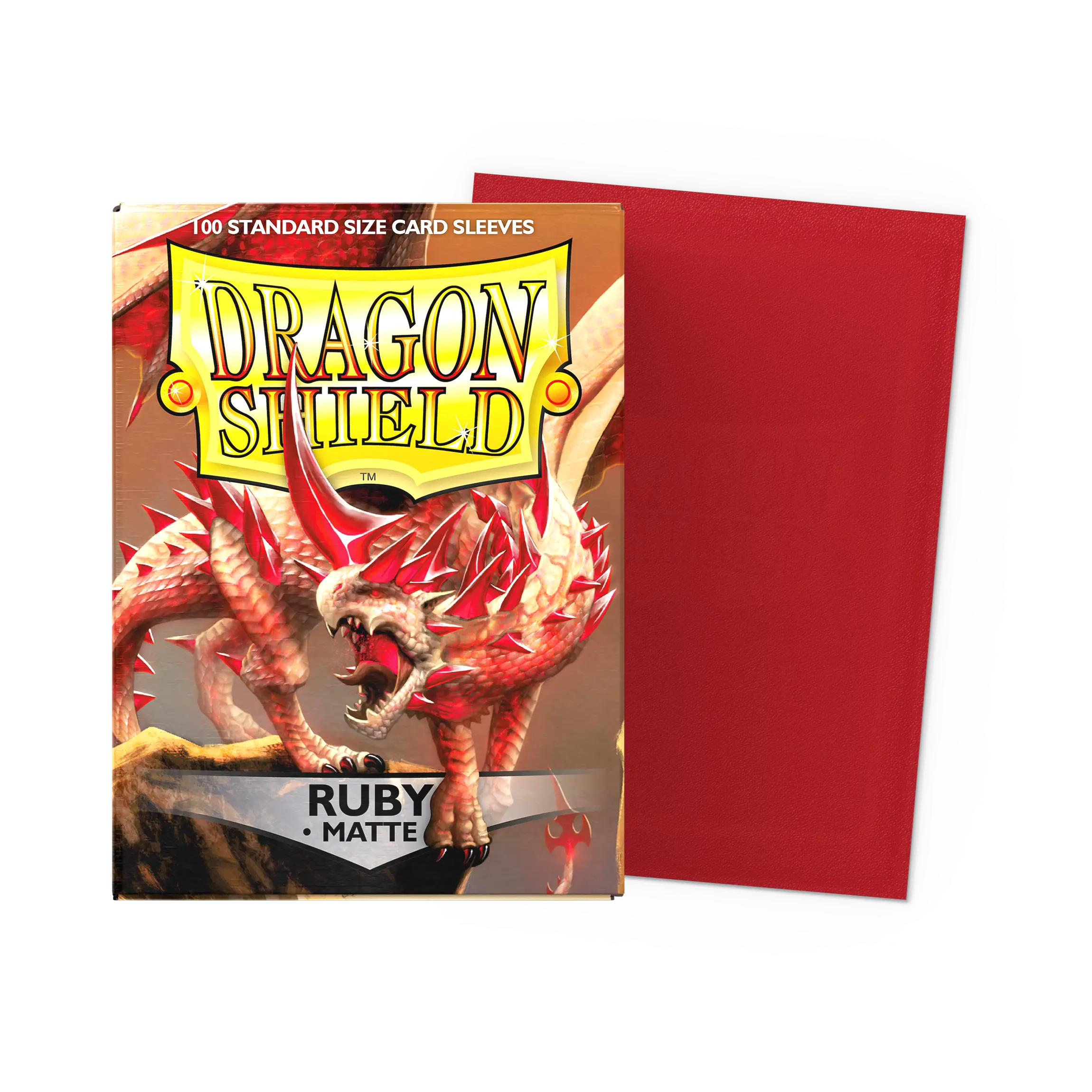 Dragon Shield: Ruby - Matte Sleeves - Standard Size