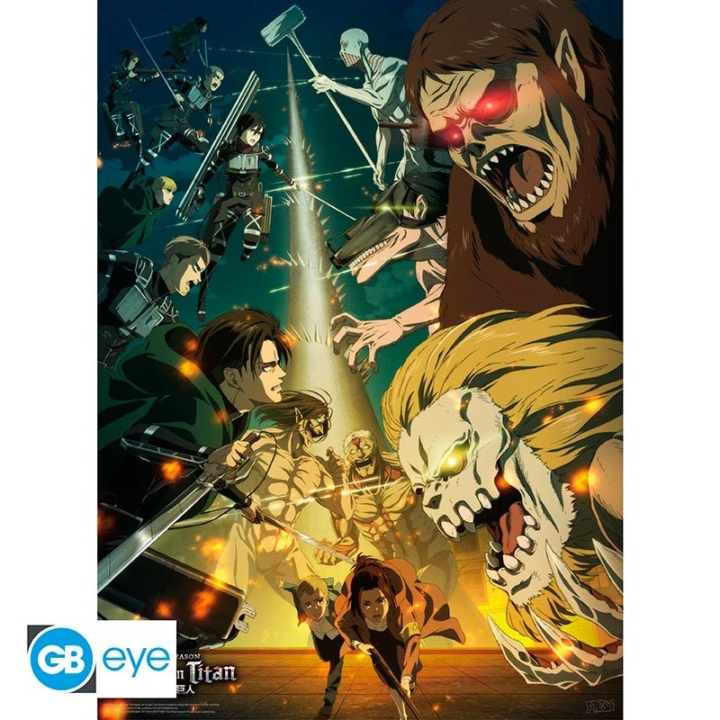 Abysse: Attack on Titan - Chibi Poster (52 x 38cm) - Paradis vs Marley