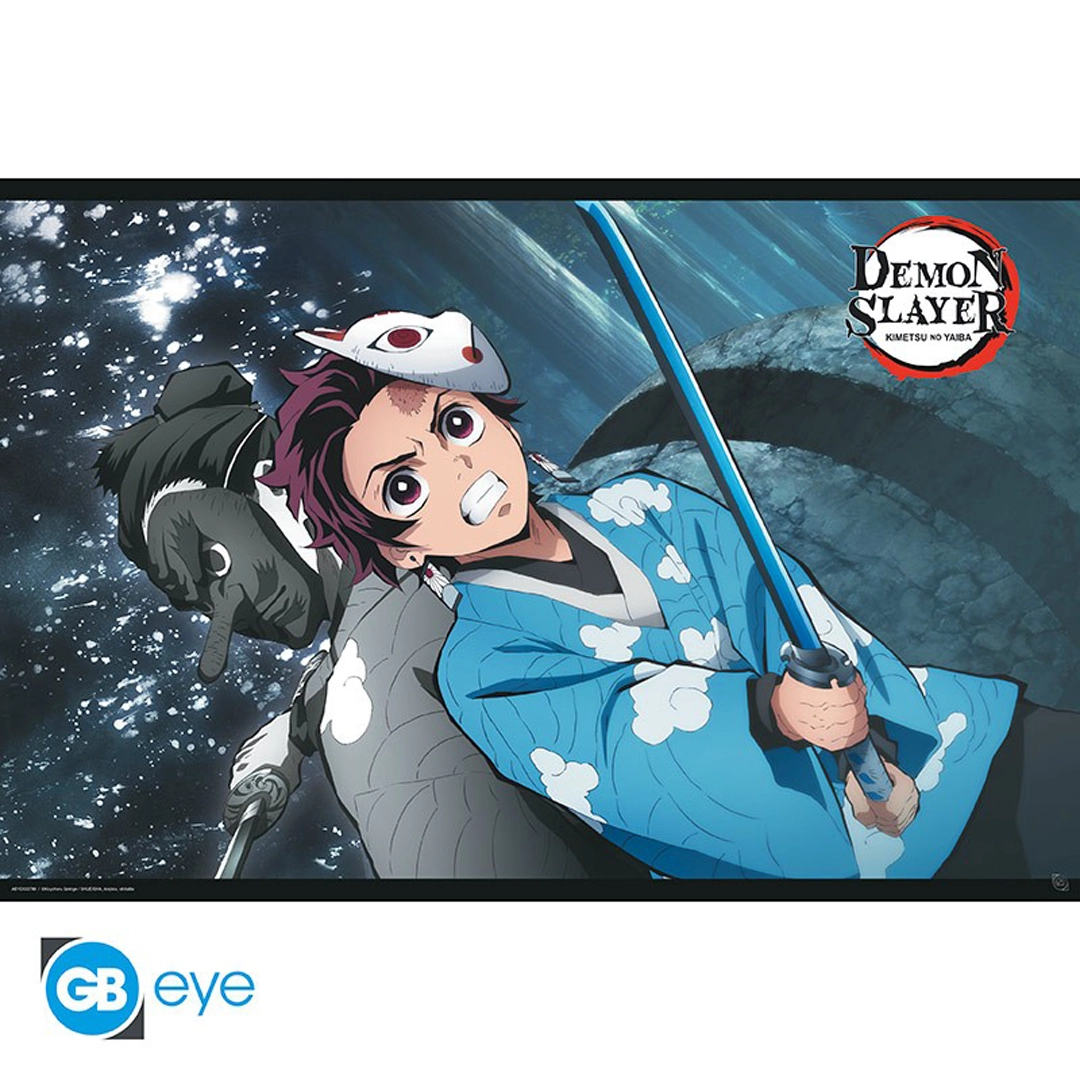 Abysse: Demon Slayer - Maxi Poster (91,5 x 61cm) - Tanjiro & Urukodaki