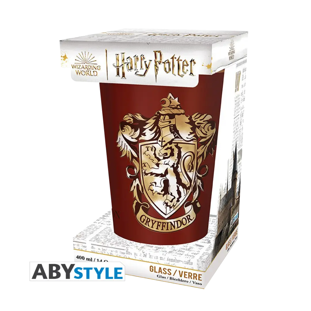 Abysse | Harry Potter Premium Large Glass - Gryffindor 400ml