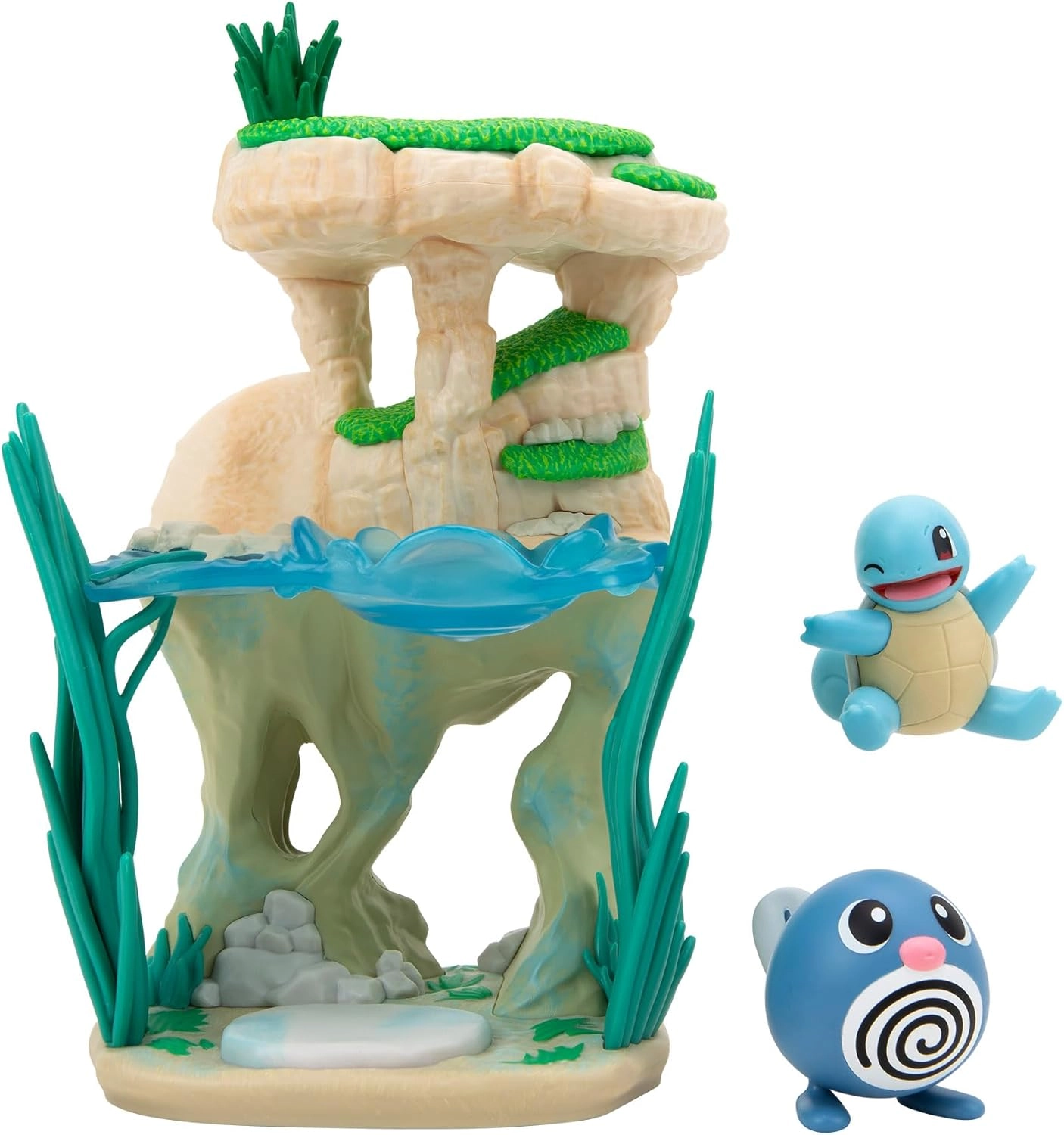 Pokémon | Shoreside Lake mit Quapsel & Schiggy | Select 6" Environment Figure Pack