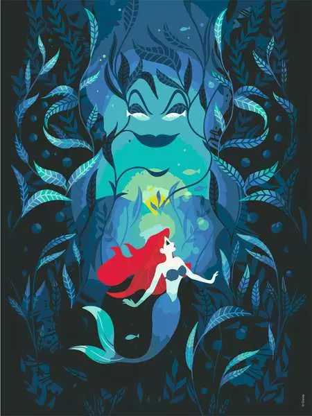 Ravensburger | Disney Prinzessinnen Ariel und Ursula | CreArt Malen nach Zahlen