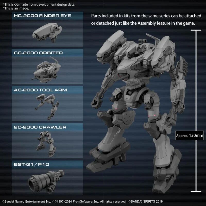 Bandai: 30MM RaD CC-2000 Orbiter – Armored Core VI Fires of Rubicon
