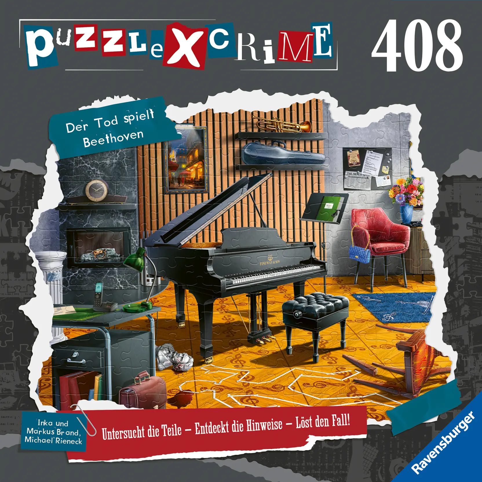 Ravensburger | Puzzle X Crime Der Tod spielt Beethoven | Crime Puzzle