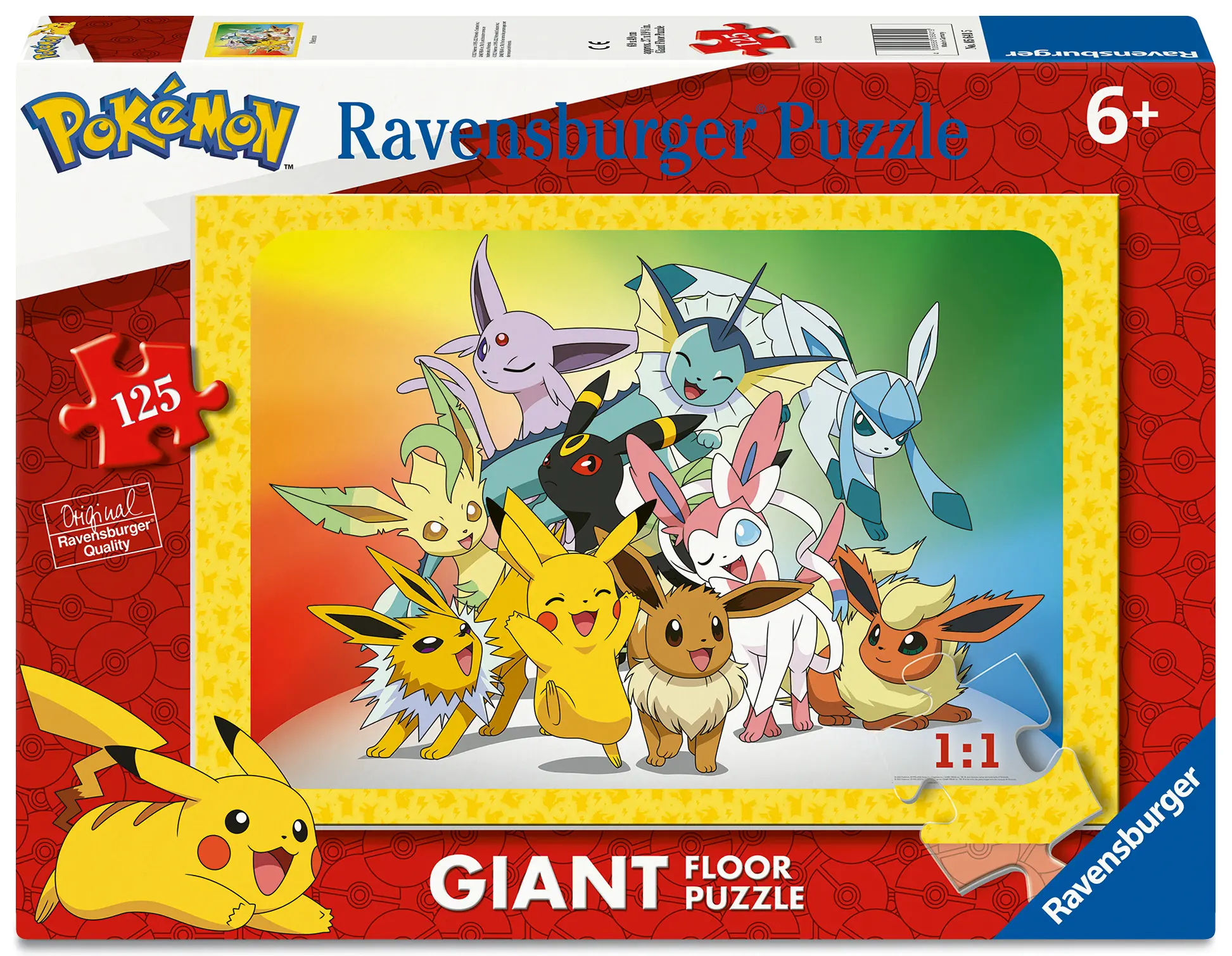 Ravensburger | Pokémon | Riesen-Pokémon-Puzzle 125 Teile Riesen-Puzzle